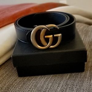 GG belt black and gold